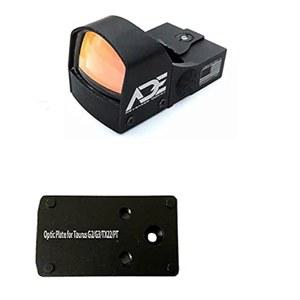 Ade Advanced Optics Crusader RD3-009 Red Dot Reflex Sight + 광학 장착 플레이트(Taurus PT111 G2, 밀레니엄 G2C, G3, 오리지널 리어 시이트 포함), PT140 PT709, PT740, TX22 피카티니 플레이트