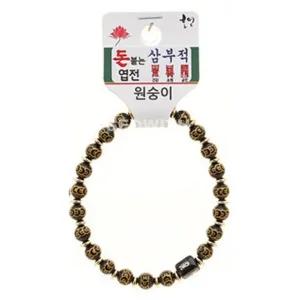 불교 엽전 기원 팔찌 합장주 삼부적 염주 돈 붙는 띠 (WFJOD3N)