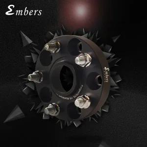 허브스페이스 휠 Embers PCD 5x112 CB 66.6mm 스페이서 어댑터 M14x1.5 메르세데스 벤츠 호환 아우디 BMW