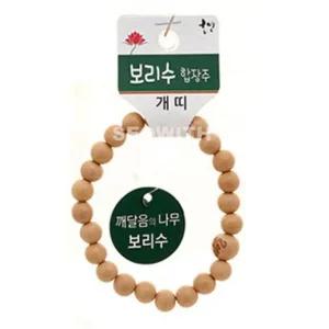보리수 불교 기원 팔찌 염주 합장주 손목 장신구 명상용 (WFJPFGP)