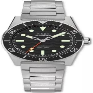 TIMEX 다이브워치 남성용 20기압 방수 쿼츠 블랙 사파이어글라스