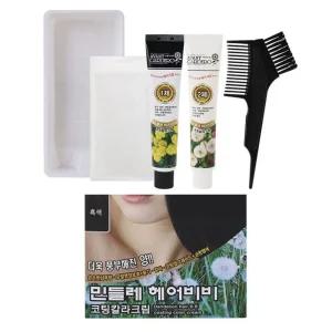 염색약 코팅칼라크림 은은한샴푸향 민들레 150g 흑색
