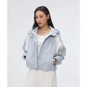 SPAO UV차단후드 배색 크롭 윈드브레이커_SPJJF23G02SPJJF23G02