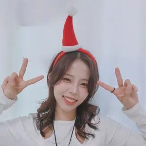 산타모자머리띠 파티 소품 방울 머리띠 크리스마스머리띠 산타인형 헤어용품 크리스마스선물