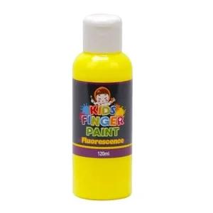 핑거페인트 형광노랑 낱색 120ml 형광색 미술놀이 (WFJRIVY)
