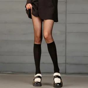|CCA83D1|여학생 투톤 오버니 스타킹 일체형 팬티 hosiery