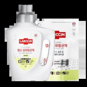 랩신 섬유항균제 소독 섬유유연제 센서티브 2L + 파우치 1.5L