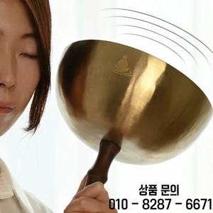 네팔 핸드헬드 노래 그릇 대형 수제 청동 차임 불교 소리 요가 명상 티베트 도구