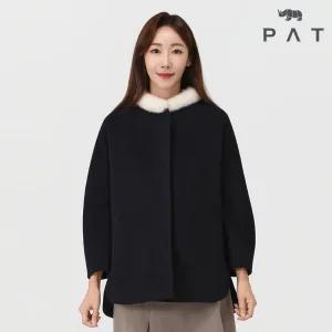[PAT 여성] 밍크넥 캐시미어 코트_1H81118