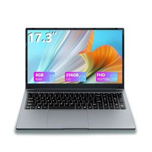NBVCXSD 17인치 노트북, 노트북 컴퓨터, Win 11,8GB RAM 256GB SSD, Celeron 쿼드코어 프로세서(최대 2.9GHz), IPS 풀 HD 디스플레이, 타입-C, Wi-Fi, USB3.0(17인치-256G)