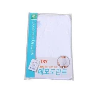 소취기능 백색 데오도란트 남성 순면 즈로즈팬티