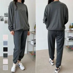 [모노무드]LMO 여성용 스탠다드 단정한 이지 패션 데일리스웨트 조거 하의
