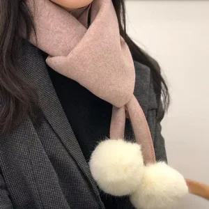 다이안 폼폼 머플러 겨울 여성 남성 커플 목도리 방울 호피머플러 삼각머플러 레오파드머플러
