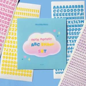비온뒤 데코 포켓 ABC 스티커 10종 세트