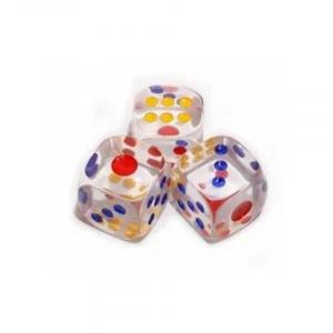 f20 61933 석광 천 투명주사위 중 3x3cm 1팩 30개입