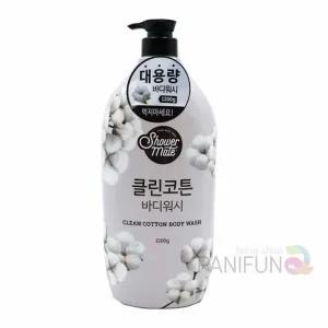순수한 코튼 바디워시 1200g 샤워 클렌징제 피부보습 바디세정제 (WFJSTXR)