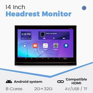 차량용 헤드레스트 터치 스크린 모니터  뒷좌석 플레이어  지지대 HDMI  USB 미러  디스플레이  FM 스테레