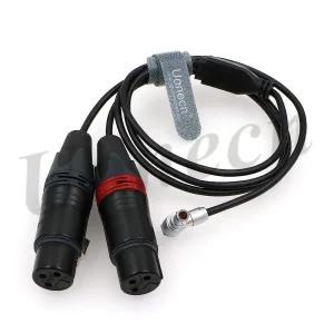 Uonecn ARRI 알렉사 미니 카메라 케이블 XLR 3핀 암 콘센트 - 00 직각 5핀 수 오디오
