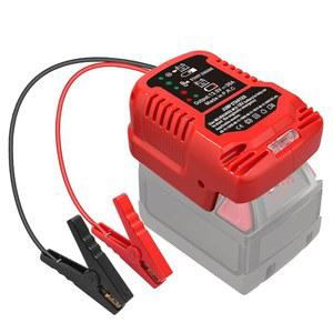 밀워키 18V M18 배터리용 SriGM 차량 점퍼 케이블, LED 라이트 엔진 12V 오토 부스터 케이블 포함 점프 스타터(배터리 미포함)