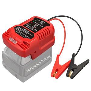밀워키 M18 18V 배터리용 자동차 점프 스타터 어댑터, 12V 점퍼 케이블 클램프가 있는 휴대용 배터리 충전기 스타터(배터리 미포함)