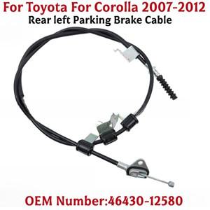 자동차 왼쪽 후방 브레이크 케이블 46430-12580 Corolla 2007-2012 용 Toyota ABS 검정색 주차 액세서리
