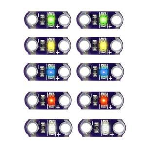 105pcs Arduino 블루레드핑크옐로우그린화이트오렌지퍼플 보드 40MA 용 미니 소형 LilyPad LED SMD 장비 조