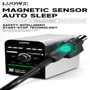 LUOWEI HG-01 스마트 디지털 디스플레이 윈드건 온도 메모리 제어 PID 알고리즘 4 그룹 800W