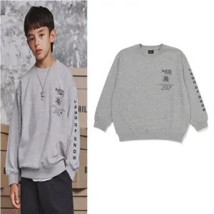 [AK수원점] [블루테일] 멜란지 그레이 맨투맨 AZG7TS12MG