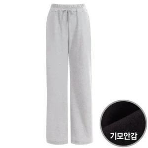 [샵앤][샵앤] 스트릿 국산 이지웨어 기모 와이드 스트랩 여성 트레이닝 팬츠 TSS-WPT-1669-그레이