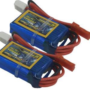 미니 RC 헬리콥터 레이싱 FPV 드론용 JST 플러그, 2S 7.4V 200mAh 20C LiPO 배터리