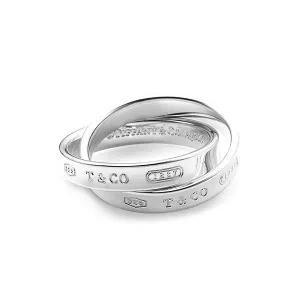 [TIFFANY&CO]티파니 23781484 티파니 1837 인터라킹 서클 6호 실버 반지 144765282