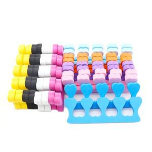 50Pcs 스폰지 발가락 구분 기호  손가락 연마 페디큐어 매니큐어 젤 그림 교정 분배기 스페이서