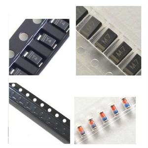 다이오드 100개 1N4001 M1 M5 M7 M4 SR160 dub 1N5819 RS1M 1SS355 SMD