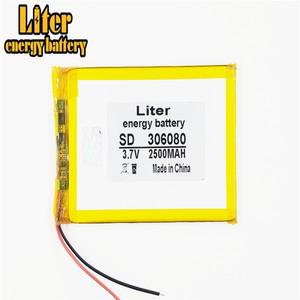 Li-po 3.7V 2500mAh[306080] PLIB; 폴리머 리튬 이온/리튬 이온 배터리 스마트 워치 GPSmp3mp4 휴대 전화 D