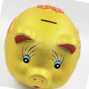초대형 황금 복돼지 저금통 보관 책상 인테리어
