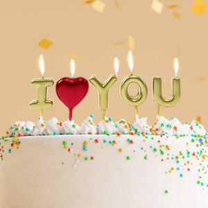 해피니스 레터링 생일초 3p 케이크장식 하트초 케이크초 케익초 생일 케이크장식초 기념일초 GWFF9E676