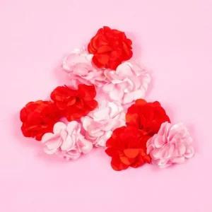 장식쉬폰카네이션 혼합)  10개세트) 미술만들기 만들기재료 초등만들기 카네이션선물