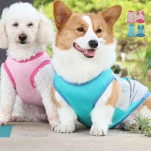 애견용품 애견 패션옷 강아지 쿨조끼 쿨티 여름 산책용품 반사 래쉬가드