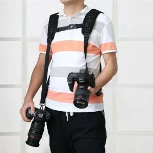DSLR 카메라 듀얼 퀵스트랩 더블 숄더 슬링 조끼 벨트 (WFJVRF1)