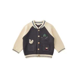 밍크뮤아뜰리에 25FW NY 포레스트자수니트가디건 (35A1520001) HJ