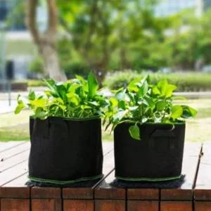 베란다 텃밭 대형 부직포 화분 2p 세트 모종 상추 화분부직포커버 가정용부직포화분 부직포화분
