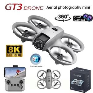 새로운 정품 GT3 드론 8K WIFI GPS 전문가용 HD 항공 촬영 원격 조종 듀얼 카메라 쿼드콥터 장난감 UAV
