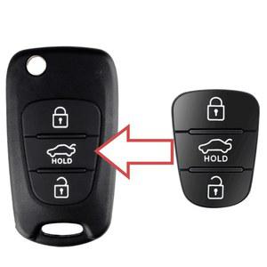호환 Rio IX35 고무 Remote 용 Flip K5 for 쉘 패드 키 교체 Car Kia I30 버튼 Accent 3 for Key
