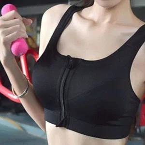 하이서포트 앞지퍼 스포츠브라 탑 4size 집업 런닝 필라테스  스포츠 브라