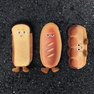 필통 케이스 식빵 바게트 땅콩 귀여운 브레드 수납 핫도그 파우치 소품 방꾸미기 인테리어 미니