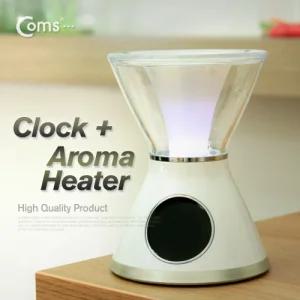 Coms 시계(탁상용 아로마 히터 포함) 디자인 인테리어디지털 디지털 건전지 책상디지털 라이트