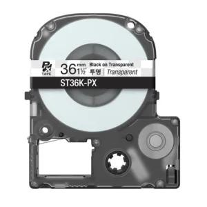 EPSON)라벨프린터리본(ST36K)투명 흑문자 엡손 용품 용리본 라벨지 프린터지 테이프