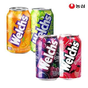 [농심] 웰치스 오리지날 355ml 24개입/포도/청포도/딸기