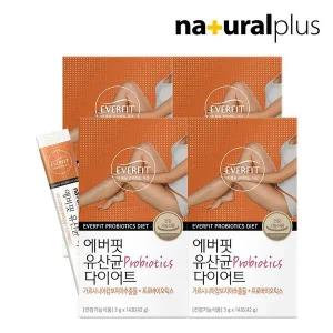 갤러리아 에버핏 유산균 다이어트 14포 4박스 / 모유유래 유산균 가르시니아