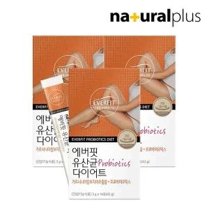 갤러리아 에버핏 유산균 다이어트 14포 3박스 / 모유유래 유산균 가르시니아